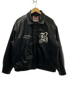 BEN DAVIS◆23AW/BD FAUX LEATHER JACKET/若干スレ有/レザージャケット/T-23780015