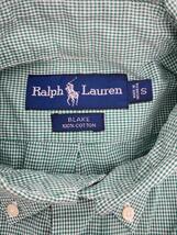 RALPH LAUREN◆半袖シャツ/S/コットン/GRN/チェック_画像3