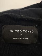 UNITED TOKYO◆パーカー/2/コットン/BLK/無地/409423006_画像3