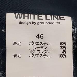 WHITE LINE◆セットアップ/46/ウール/BLK/無地の画像4