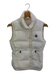 MONCLER◆ダウンベスト/1/ナイロン/WHT/無地/b20934831905 68950