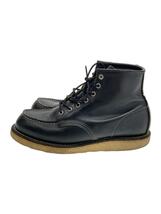 RED WING◆レースアップブーツ/US8.5/BLK/レザー/8179_画像1