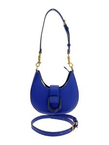 CHARLES&KEITH◆ショルダーバッグ/レザー/BLU/無地/CK2-40781871