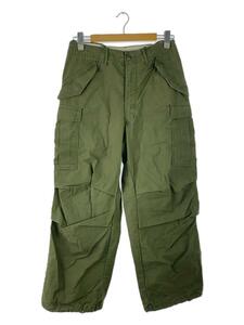 US.ARMY◆60s/M-65/SMALL-REGULER/アルミジップ/カーゴパンツ/S/コットン/KHK