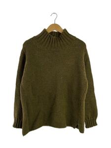 MHL.◆BRITISH WOOL/セーター/ハイネックニット/L/ウール/カーキ/スコットランド製/596-2260503