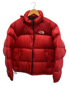 THE NORTH FACE◆ダウンジャケット/XL/ナイロン/RED/608546/前側左胸付近汚れ有