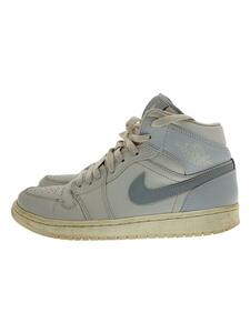 NIKE◆AIR JORDAN 1 MID_エア ジョーダン 1 ミッド/26cm/GRY