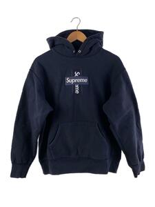 Supreme◆Cross Box Logo Hooded Sweat/パーカー/S/コットン/NVY//