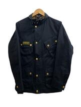 Barbour◆SL INTERNATIONAL/オイルドジャケット/ベルト付き/38/コットン/ブラック_画像1