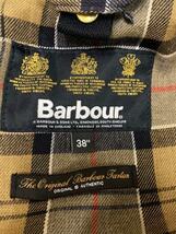 Barbour◆SL INTERNATIONAL/オイルドジャケット/ベルト付き/38/コットン/ブラック_画像3