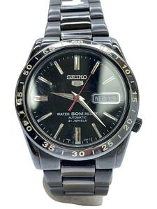 SEIKO◆自動巻腕時計/アナログ/BLK/BLK/7S26-02T0//