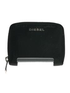 DIESEL◆2つ折り財布/レザー/BLK/無地/メンズ//