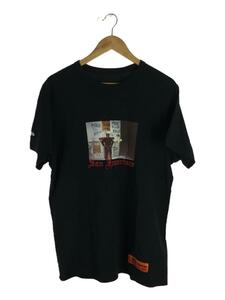 HERON PRESTON◆Tシャツ/L/コットン/BLK/HMAA011S20914028//