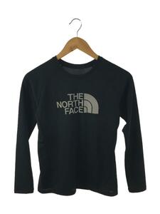 THE NORTH FACE◆L/S GTD LOGO CREW_ロングスリーブGTDロゴクルー/S/-/BLK//