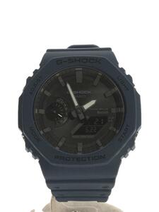 CASIO◆ソーラー腕時計_G-SHOCK/アナログ/ラバー/BLU//