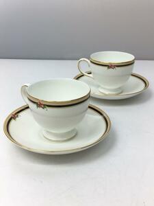 WEDGWOOD◆カップ&ソーサー/WHT/ウェッジウッド/クリオ/2客/白/ホワイト///