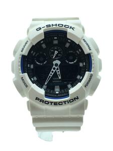 CASIO◆クォーツ腕時計・G-SHOCK/デジアナ/WHT//