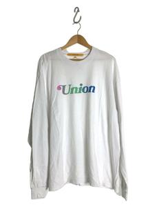 UNION◆長袖Tシャツ/4/コットン/ホワイト//