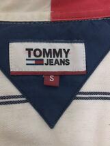 TOMMY JEANS◆長袖シャツ/S/コットン/WHT/ストライプ//_画像4