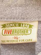 FIVE BROTHER◆長袖シャツ/XL/コットン/GRY/90s//_画像3