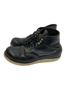 RED WING◆90s/irish setter/犬タグブーツ/傷、ソール減り/ブーツ/US7/ブラック/レザー