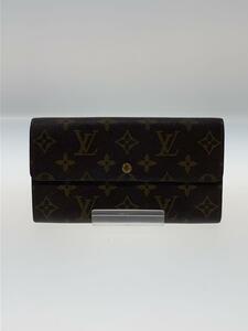 LOUIS VUITTON◆2)ポシェット・ポルト・モネ・クレディ_モノグラム・キャンバス_BRW/PVC/BRW/レディース