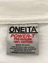 ONEITA◆90s/USA製/SEATTLE JAYCEES TALK THE TALK/Tシャツ/L/コットン/WHT_画像3