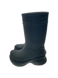 BALENCIAGA◆RUBBER CROCS BOOTS/ブーツ/42/BLK