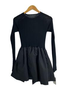 louren◆peplum docking knit/FREE/ポリエステル/BLK/無地/lo233-38/黒