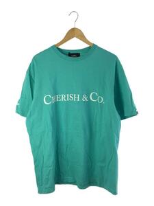 A Elegantes SAPEur◆CHERISH&Co/バックプリント/Tシャツ/XL/コットン/BLU