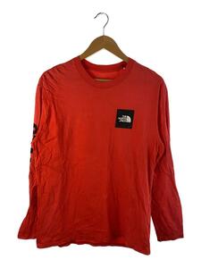 THE NORTH FACE◆L/S STANDARD SLEEVE TEE/XL/コットン/RED