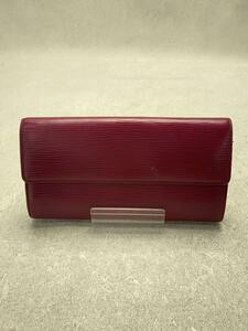 LOUIS VUITTON◆ポルト・トレゾール・インターナショナル_エピ_RED/レザー/RED/レディース