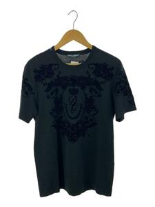 DOLCE&GABBANA◆Tシャツ/50/コットン/BLK/総柄/G8KBAT/G7SPM