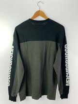 NEIGHBORHOOD◆23AW/BICOLOR CREWNECK LS/長袖Tシャツ/S/コットン/BLK/232UNNH-CSM04_画像2