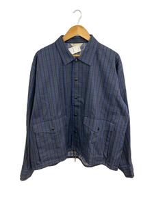 JieDa◆CHECK COACH JACKET/2/コットン/ネイビー/チェック/jie-19w-jk07-b