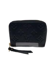 LOUIS VUITTON◆ジッピー・コインパース_モノグラム・アンプラント_BLK/レザー/BLK/レディース