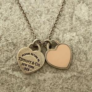 TIFFANY&Co.◆return to double heart/ネックレス/SV925/トップ有/レディースの画像1