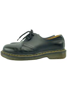 Dr.Martens◆3EYE GIBSON SHOE/ドレスシューズ/US7/BLK/レザー/11838