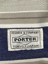 PORTER◆トートバッグ/-/GRY/ボーダー_画像5