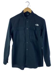 THE NORTH FACE◆SEEKERS SHIRT_シーカーズシャツ/S/ポリエステル/BLK