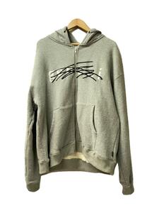 genzai◆Wappen Zip Hoodie/ジップパーカー/SIZE:XL/コットン/グレー/GZ1212