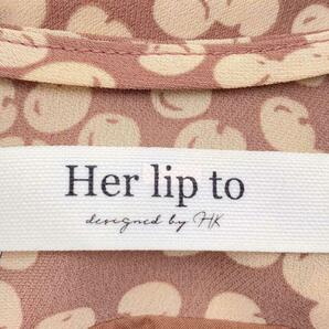 Her lip to◆Cherry Pattern Layered Cami Dress/S/ポリエステル/PNK/HLT2009041の画像3