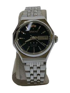 ORIENT* self-winding watch wristwatch / analogue / stainless steel /BLK/SLV/SS/NQ09-Q2