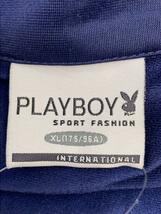 PLAYBOY◆セットアップ/トラックジャケット/トラックパンツ/XL/ポリエステル/ネイビー_画像3