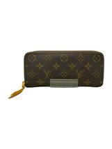 LOUIS VUITTON◆ポルト・フォイユ・クレマンス_モノグラム・キャンバス_BRW_ミモザ/PVC/BRW/レディース_画像1