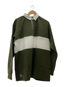 FreshService◆L/S RUGBY SHIRT/長袖シャツ/L/コットン/GRN/FSW-21-CS