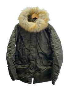 ALPHA INDUSTRIES◆ミリタリージャケット/L/ナイロン/KHK/20094-576