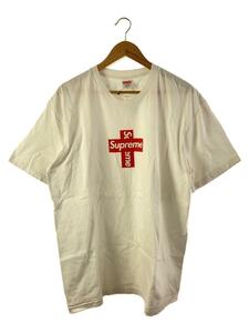 Supreme◆Cross Box Logo T-SHIRT/クロスボックスロゴTシャツ/XL/ホワイト//