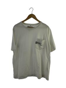 MHL.◆Tシャツ/XL/コットン/WHT/596-0166514