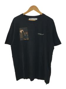 OFF-WHITE◆Tシャツ/XL/コットン/BLK/OMAA027S22JER001/Caravaggio Lute Slim S/S T//